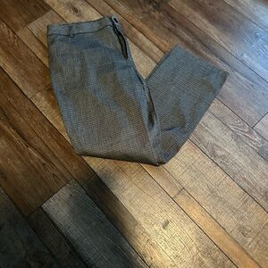 Lee Women's Gray Checkered Straight Leg Pants